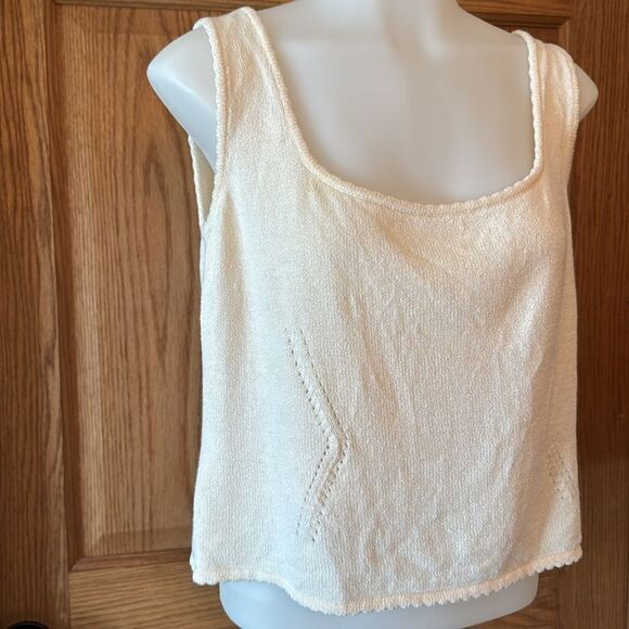ST. JOHN Vintage Y2K Crop Sweater Tank Top - Picture 8 of 11